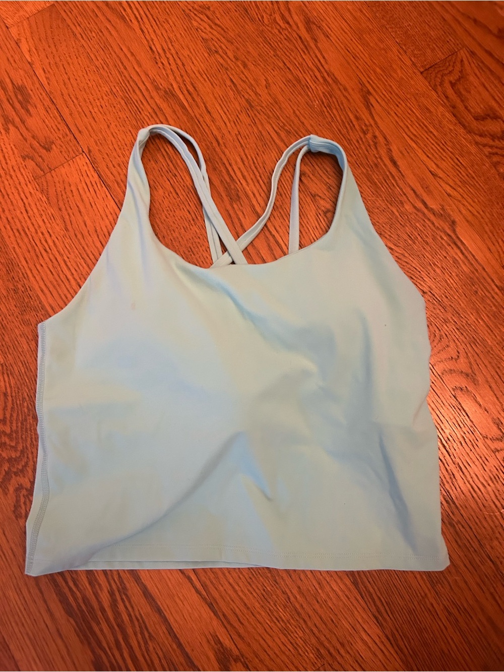 New Women’s Teal Cross-Back Tank Built in Bra